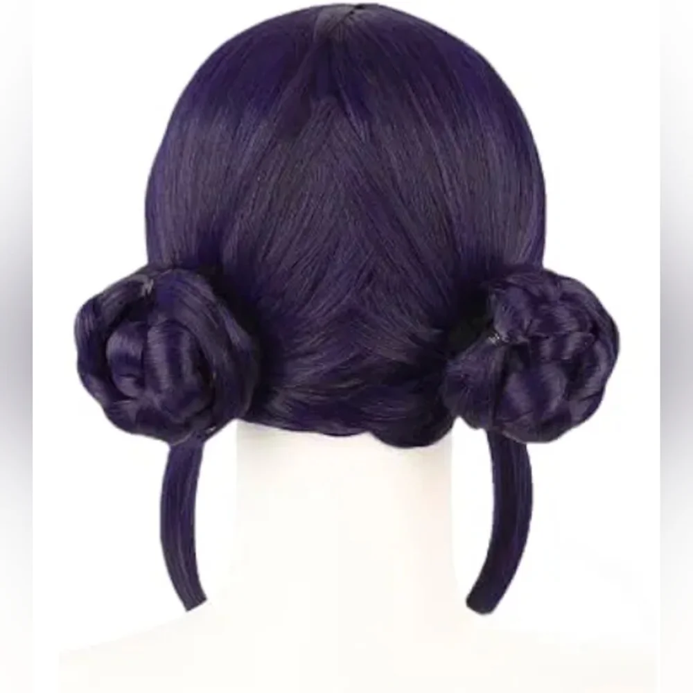 Anime Purple Braided Women's Wig Cosplay Demon Hunters Inspired